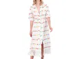 Mer St. Barth Women's Estelle Fringed Shirtdress In Multi In White