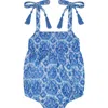 Mer St. Barth Zoe Baby Romper Blue Paisley