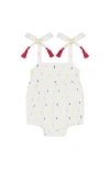 Mer St. Barth Zoe Baby Romper Confetti Swiss Dot
