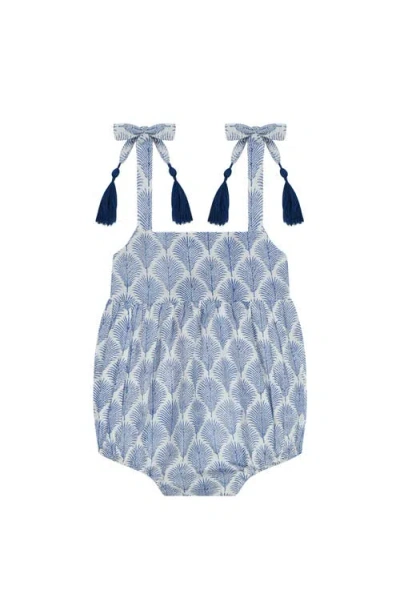 Mer St. Barth Kids'  Zoe Baby Romper Navy Feather