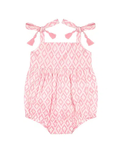 Mer St. Barth Kids' Zoe Romper In Pink
