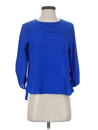 Pre-owned Meraki 3/4 Sleeve Blouse In Blue