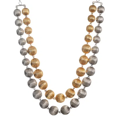 Meraki By Rashmi Bajaj Women's Aquila Gold And Silver Layered Necklace
