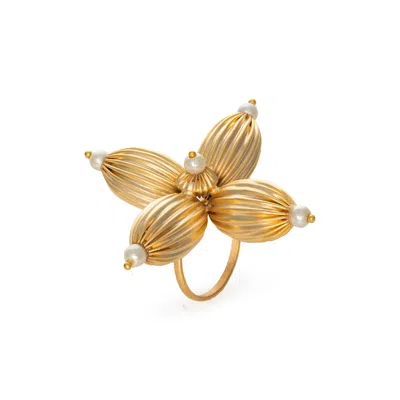 Meraki By Rashmi Bajaj Women's Gold Aquila Ring