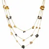 Meraki By Rashmi Bajaj Women's Gold / Black Oxylis Necklace