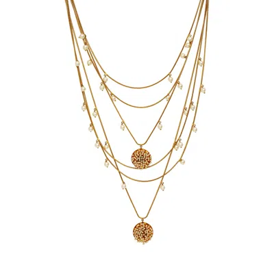 Meraki By Rashmi Bajaj Women's Gold Chaplet De Perla Necklace