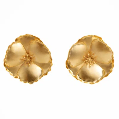Meraki By Rashmi Bajaj Women's Gold Daylily Earrings