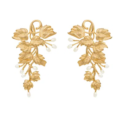 Meraki By Rashmi Bajaj Women's Gold Fiano De Perla Earrings
