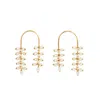 Meraki By Rashmi Bajaj Women's Gold Fior De Loto Pearl Earrings In Gold