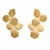 Meraki By Rashmi Bajaj Women's Gold Gilded Honeycomb Earrings