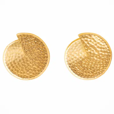 Meraki By Rashmi Bajaj Women's Gold Gilded Lilypad Earrings