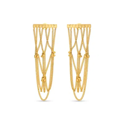 Meraki By Rashmi Bajaj Women's Gold Lira Danglers Earrings