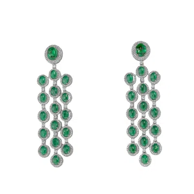 Meraki By Rashmi Bajaj Women's Green / Red / Blue Julitte Earrings