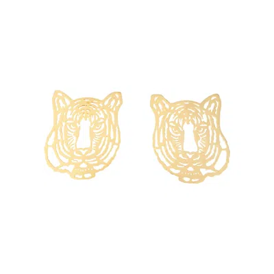 Meraki By Rashmi Bajaj Women's Majestic Prowl Gold Earrings