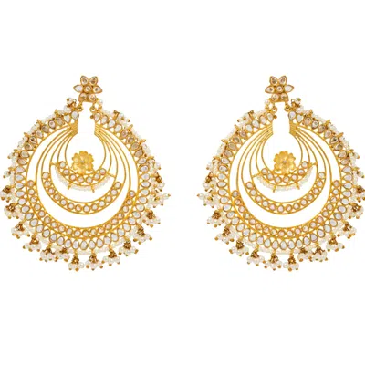 Meraki By Rashmi Bajaj Women's Minerva  Gold Earrings