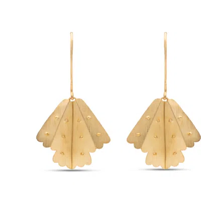 Meraki By Rashmi Bajaj Women's Nightwing Gold Plated Dangle Earrings