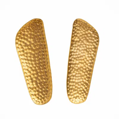 Meraki By Rashmi Bajaj Women's Punched Gold Plated Earrings