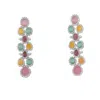 Meraki By Rashmi Bajaj Women's Red / Blue Elise Earrings