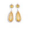 Meraki By Rashmi Bajaj Women's Yellow / Orange / Red Larmes Earrings