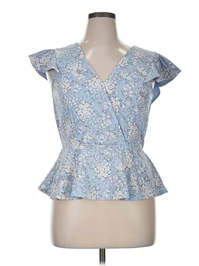 Pre-owned Meraki Short Sleeve Blouse In Blue