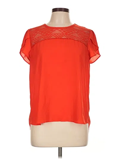 Pre-owned Meraki Short Sleeve Blouse In Orange