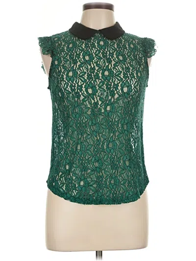 Pre-owned Meraki Sleeveless Blouse In Green