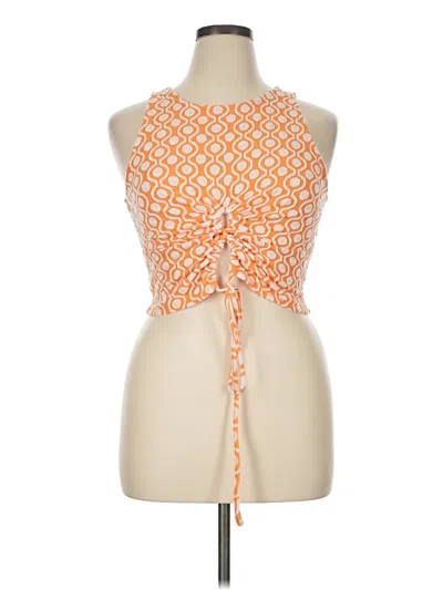 Pre-owned Meraki Sleeveless Blouse In Orange