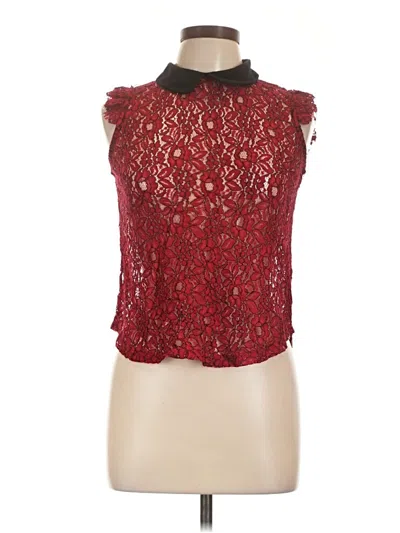 Pre-owned Meraki Sleeveless Blouse In Red