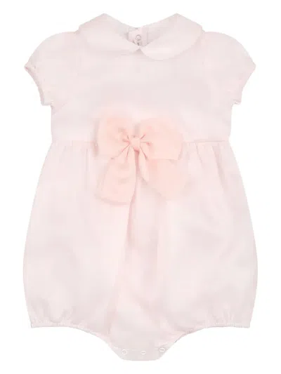 Mercadante 1939 Babies' Bow-detail Silk Shorties In Pink