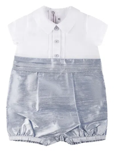 Mercadante 1939 Babies' Linen Shorties Set In Blue
