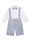 Mercadante 1939 Linen Shorts Set In Blue