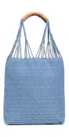 Mercado Global Apolonia Tote Lime Sky In Lime Sky