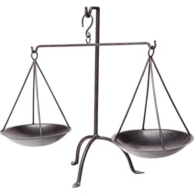 Mercana Adilah Metal Vintage Inspired Weighing Scale In Black