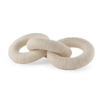 Mercana Alize Circular Chain Link Decorative Object In Neutral