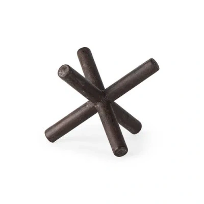 Mercana Astericks Metal Decor Object In Brown