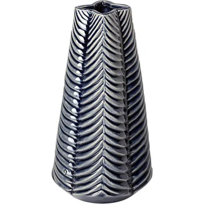 Mercana Bashir Gloss Ceramic Vase In Gray