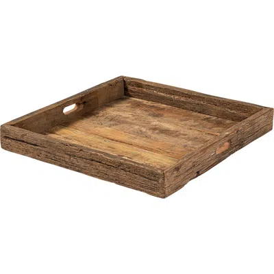 Mercana Carson Reclaimed Wood Tray In Brown
