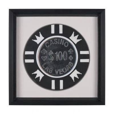 Mercana Casino Vegas Poker Chip By Zap Studio Framed Art Photograph Print Under Glass In Multi
