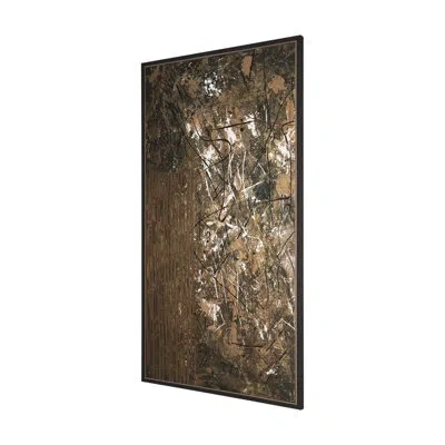 Mercana Chaos & Order I By Chad Warren A Hand Embellished Textured Framed Canvas