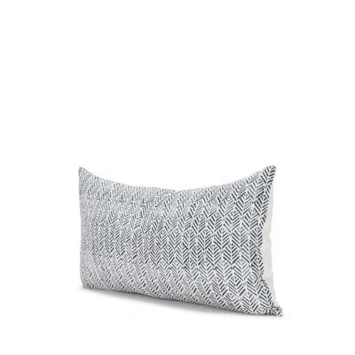 Mercana Chevron / Zig Zag Linen Pillow Cover In Cream