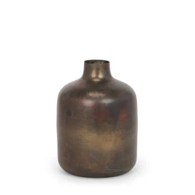Mercana Daya Metal Vase In Gold