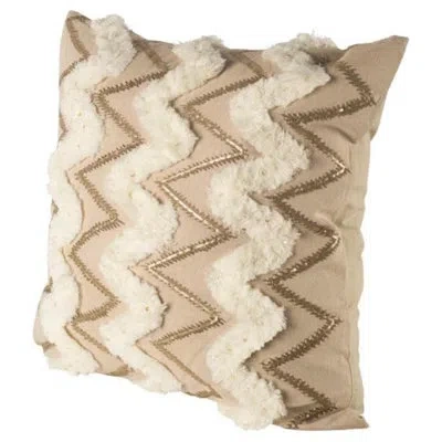 Mercana Dunton Linen Throw Pillow In Beige