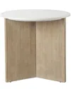 Mercana Enzo Marble Tabletop Foyer Accent Table