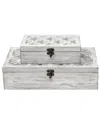 Mercana Floribundus Set Of 2 Decorative Boxes