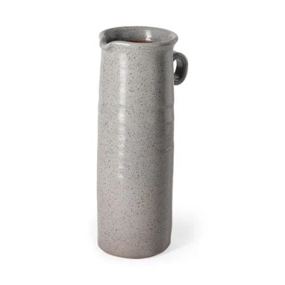 Mercana Frieda Freckled Ceramic Jug In Gray