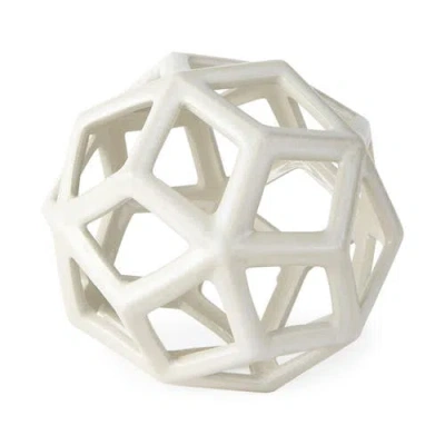 Mercana Geom Ceramic Geometric Object In White