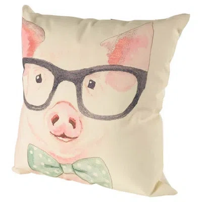 Mercana Gunther Linen Throw Pillow In Cream