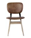 Mercana Haden I Leather Wrap Dining Chair