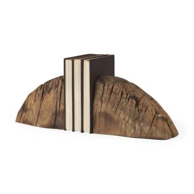 Mercana Incana Reclaimed Wood Decorative Object In Brown