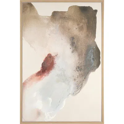 Mercana Inclination By Ira Havuka Hand-embellished Textured Framed Canvas Artwork In Brown